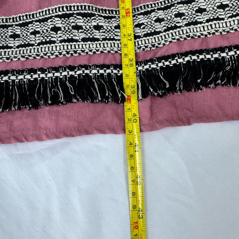 Embroidered Kimono With Fringe - Picture 4 of 8